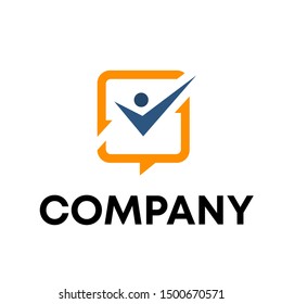 LOGO DESIGN CHAT SIGN DISCUSSION VECTOR TEMPLATE 