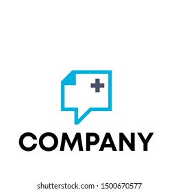 LOGO DESIGN CHAT SIGN DISCUSSION VECTOR TEMPLATE 