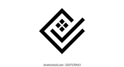 logo design check and home icon vector inspiration