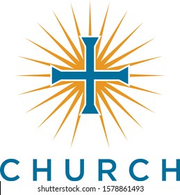 logo design church vector symbol