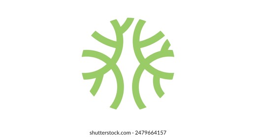 logo design circle tree, nature, stem, branch, abstract..logo design template icon, symbol, creative, idea.