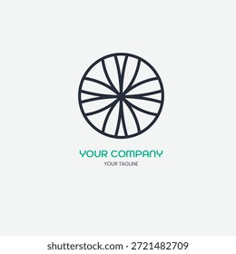 logo design circle tree, nature, stem, branch, abstract logo design template icon, symbol, creative, idea.