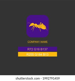 logo design or clip art with ant theme
