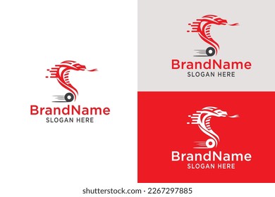logo Design Cobra transportation template element suitable for business in the field of transportation