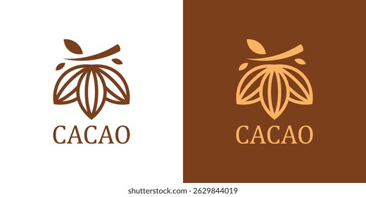 logo design cocoa and chocolate,symbol,icon,idea,creative.