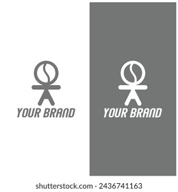 logo design with a coffee bean theme for a cafe brand