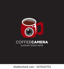 logo design coffee camera template