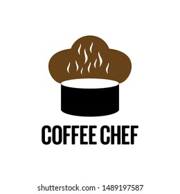 logo design coffee chef with a white background