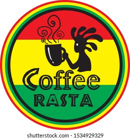 Logo Design Coffee Rasta Fell Good