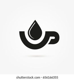 Logo design coffee vector template. Illustration design of logotype business restaurant and cafe symbol. Cup with drink pictogram.