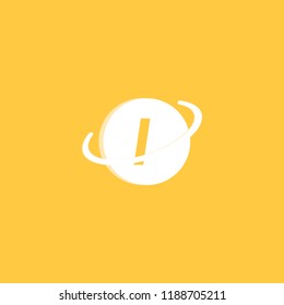 Logo design of I in coin vector for crypto currency, block chain and technology. Minimal awesome trendy professional logo design template on yellow background.