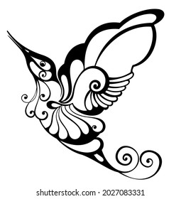 Сolibri logo design. Colibri or humming bird icon