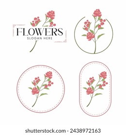 Logo Design Collection Minimalist Flower Shop Logo For Your Small Business | Flower Shop Logos