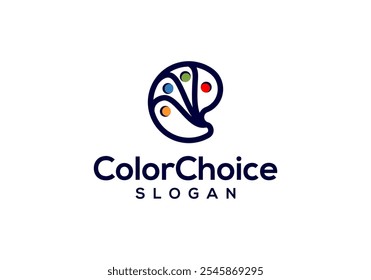 logo design color palette painting tools