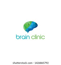 Logo design of a colorful brain. Suitable for companies engaged in health and education such as hospitals, children's clinics, schools, educational institutions, etc.