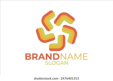 Logo design. Colorful brand logo.