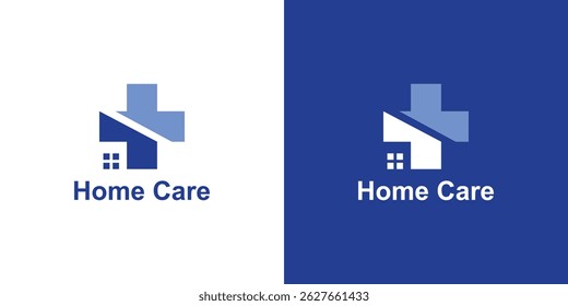 logo design combination home and plus,logo design home care,clinic,hospital,medicine,symbol,icon,idea,creative.