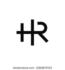 The logo design is combination letter H and R