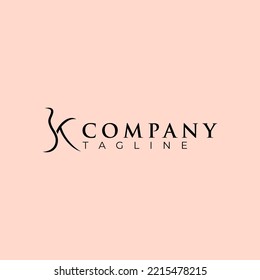 Combinación de diseño de logotipo de letra K y jarra.