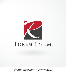 Logo Design with Combination Letter R and Square
