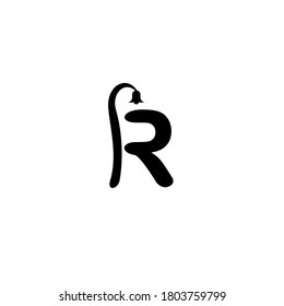 logo design combination of the letter R and bells. simple and modern logo look.