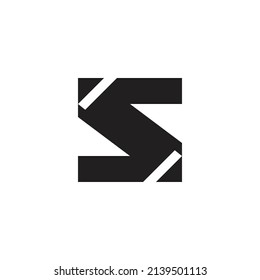 The logo design is combination letter S or Z and pencil