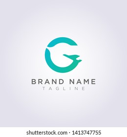 Logo Design combination of the letters G and planes for Business or Your Brand.