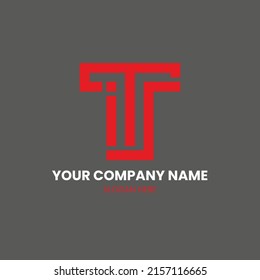 logo design with a combination of letters i + T + S, IT Support logo