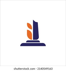 El diseño del logo es una combinación de monumento y arroz