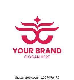 Logo Design with Combination of Owl Eyes and Book Shapes