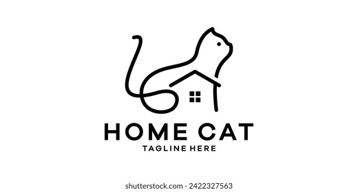 logo design combination of paint and home, logo design template, symbol idea.