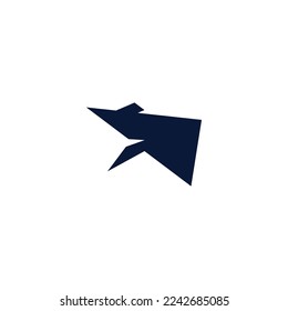 The logo design is combination plane paper and the roof home