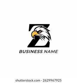 logo design combine hawk and letter Z