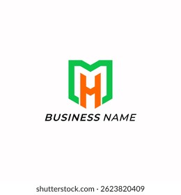 logo design combine letter H and letter M