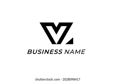 Logo-Design kombinieren Buchstaben V und Z
