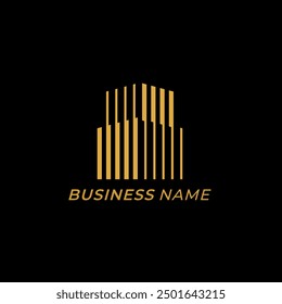logo design combine line and building