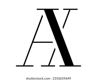 El diseño del logotipo combina la letra "A" y la letra "X" en un diseño sencillo pero lujoso.