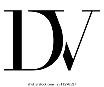 El diseño del logotipo combina la letra "D" y la letra "V" en un diseño sencillo pero lujoso.