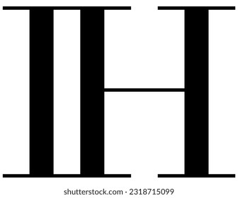 The logo design combines the letter "I" and the letter "H" into a simple but luxurious design.