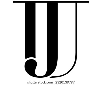 The logo design combines the letter "J" and the letter "U" into a simple but luxurious design.