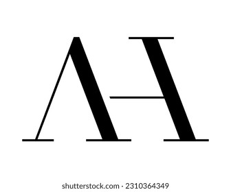 The logo design combines the letters "A" and "H" into a simple but luxurious design that is easy to remember.