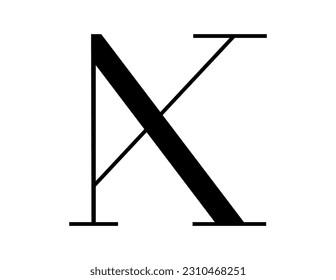 El diseño del logotipo combina las letras "A" y "K" en un diseño sencillo pero lujoso.
