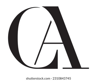 The logo design combines the letters "C" and the letter "A" into a simple but luxurious design.