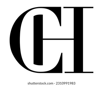 The logo design combines the letters "C" and the letters "H" into a simple but luxurious design.