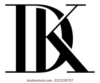 El diseño del logo combina las letras "D" y "K" en un diseño sencillo pero lujoso.
