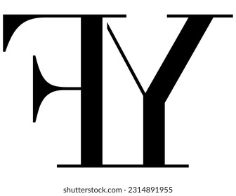The logo design combines the letters "F" and the letters "Y" into a simple but luxurious design.