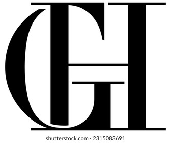 The logo design combines the letters "G" and the letters "H" into a simple but luxurious design.