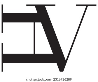 The logo design combines the letters "H" and the letter "V" into a simple but luxurious design.