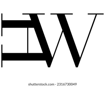 The logo design combines the letters "H" and the letters "W" into a simple but luxurious design.