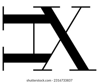 El diseño del logotipo combina las letras "H" y "X" en un diseño sencillo pero lujoso.